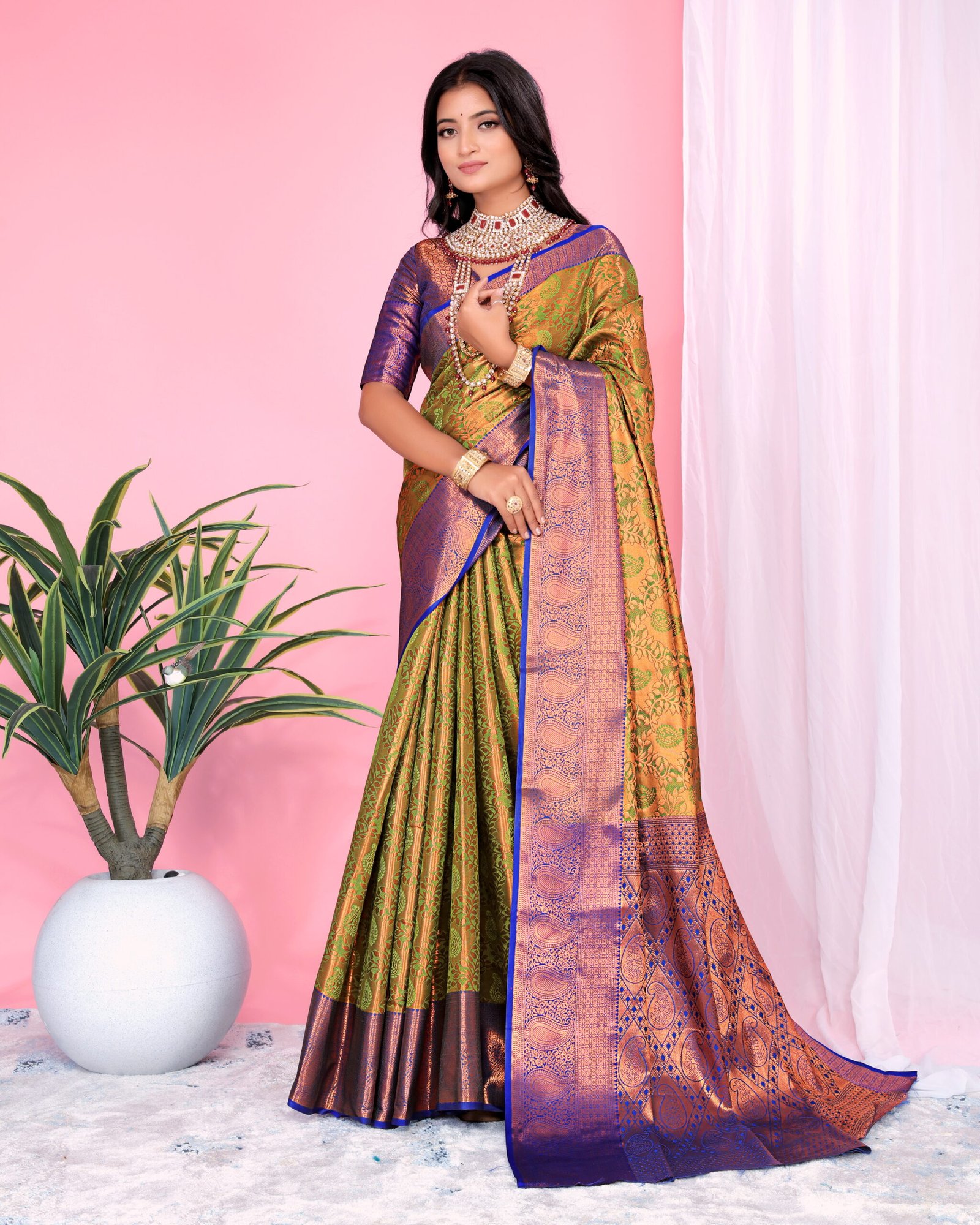 Banarasi-Orange-one