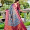 Banarasi Silke Checks Saree