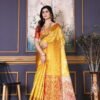 Kajivaram-silk-saree-yellow-one